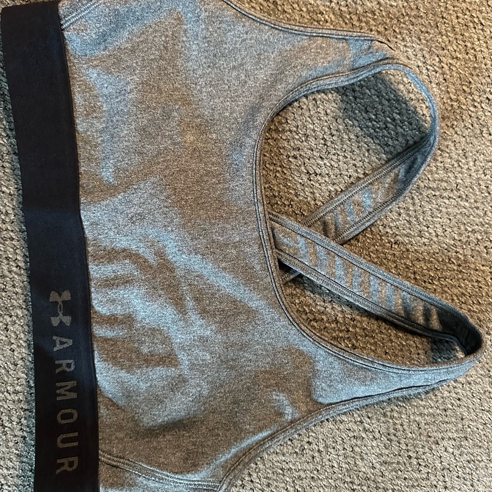 Under Armour Heather Gray Sports Bra